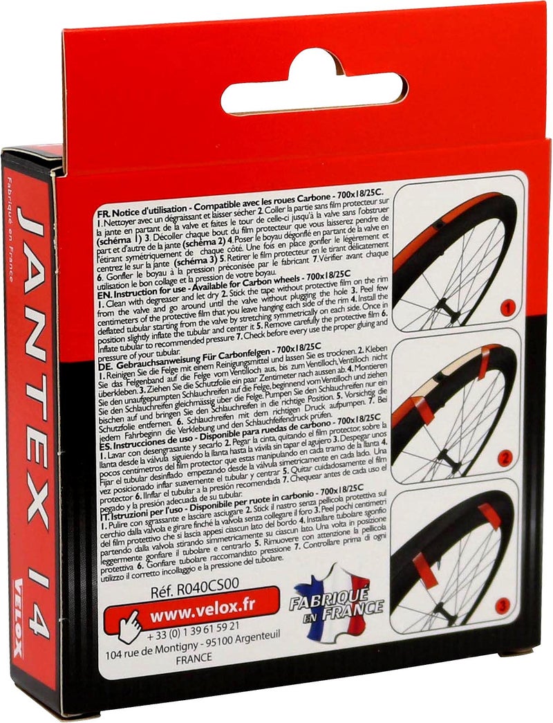 Velox Jantex 14 Tubular Rim Tape - 2 Wheels - R040CS00,Orange - Image 2